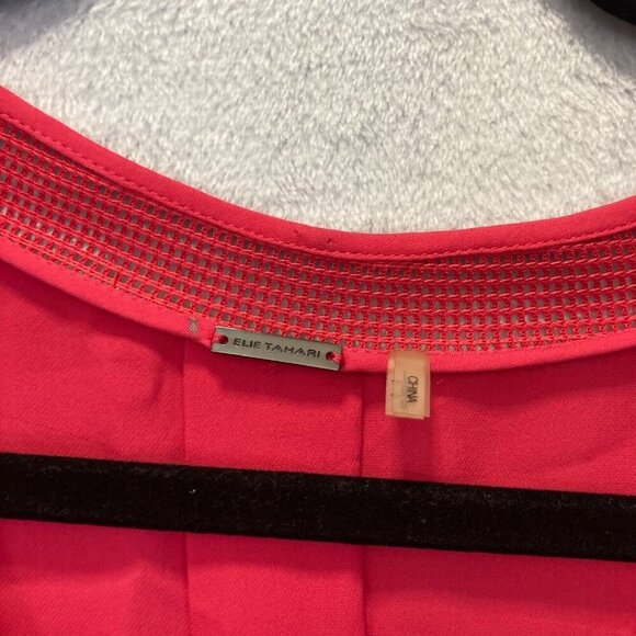 Elie Tahari 100% Silk Blouse Large L Pink Career Office Lightweight Spring Flowy - Picture 3 of 15